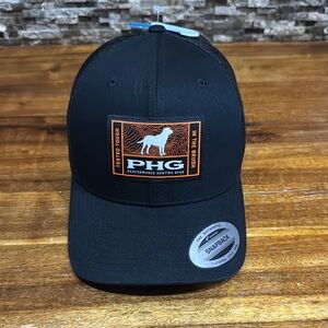 Columbia Black Dog Cap with Orange Logo